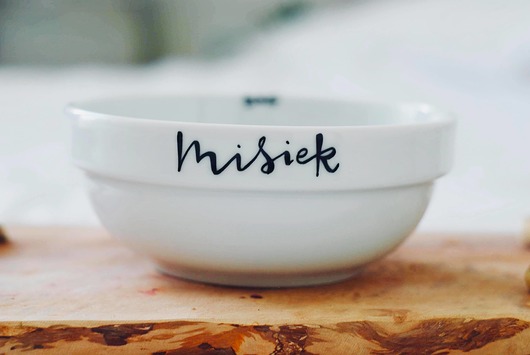 dla zwierząt różne Miska DLA KOTA - PERSONALIZOWANA Z IMIENIEM