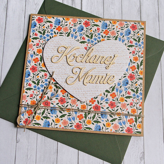 kartki scrapbooking Dla Mamy : kartka handmade : kwiaty.