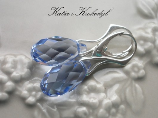 kryształ SWAROVSKI BRIOLETY LIGHT SAPHIRE Katia i krokodyl