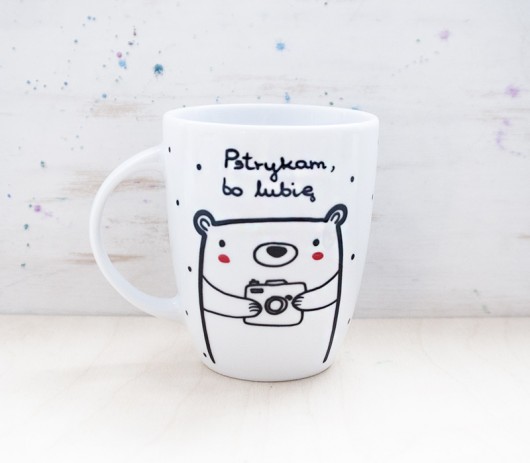 Pstrykam, bo lubię - kubek porcelanowy  miamilu