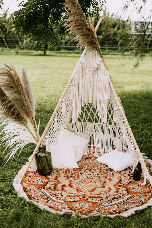 makramy Makrama tipi namiot