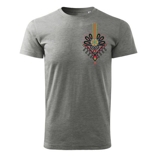 t-shirty męskie Tatra Art podhalańska Parzenica t-shirt szary