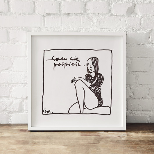 Sam się pośpiesz | Plakat Edyta Draus