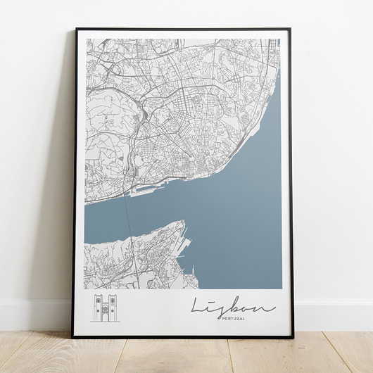 Plakat Miasta Świata - Lizbona Peszkowski Graphic