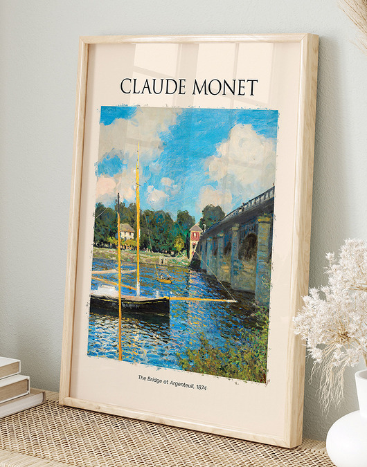 plakaty Plakat Reprodukcja Claude Monet - Most w Argenteuil