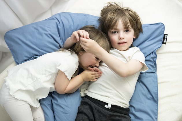 kocyki, kołderki, pościel dla dzieci Komplet pościeli - senny błękit