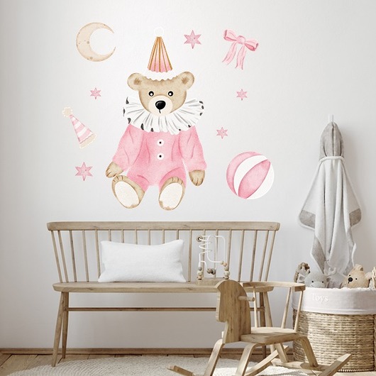 naklejki ścienne do pokoju dziecka Naklejki ścienne Candy Teddy 100