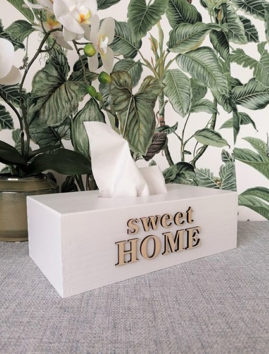 przechowywanie - różne Pudełko na chusteczki- Sweet Home- 01