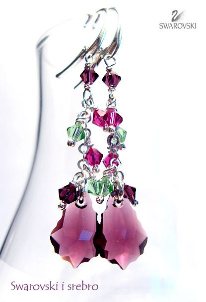 kryształ Swarovski >Ametyst i fuksja< Marta Latawiec