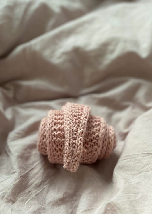 szale damskie Mini szalik z alpaki brudny róż/ dusty pink