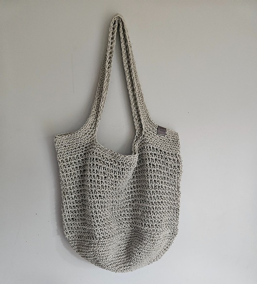 torby na ramię Duża Torba ze sznurka lnianego