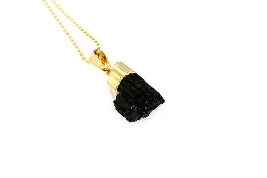 Colare Turmalin złoto mały Brazi Druse Jewelry