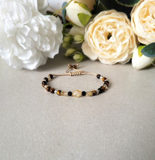 bransoletki z kamieni naturalnych BLIŹNIĘTA - z Turmalinem Zodiakalna bransoletka