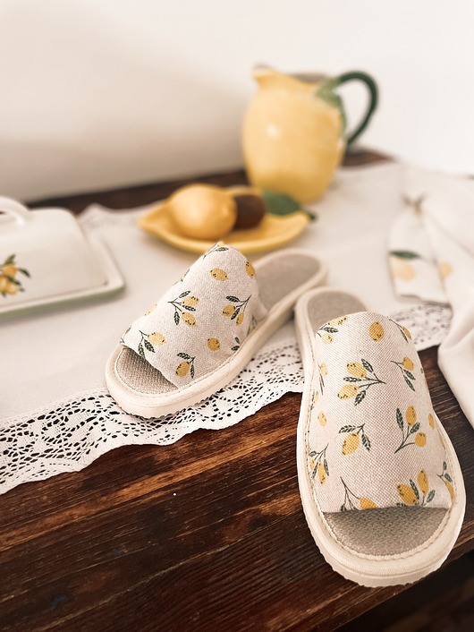 kapcie damskie Kapcie CYTRYNKI dzień mamy