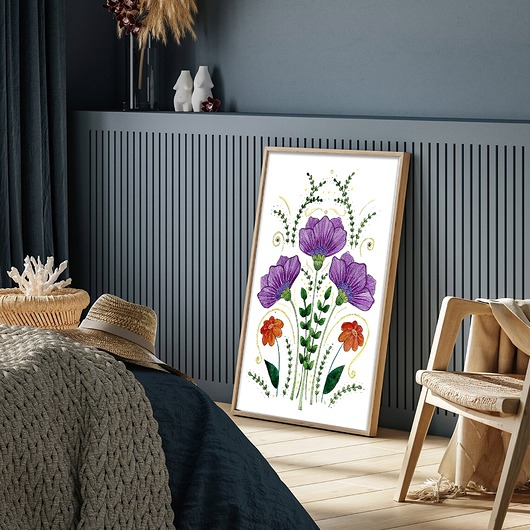 grafiki i ilustracje Kwiaty