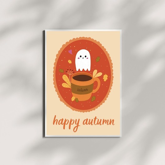 grafiki i ilustracje Plakat Happy Autumn