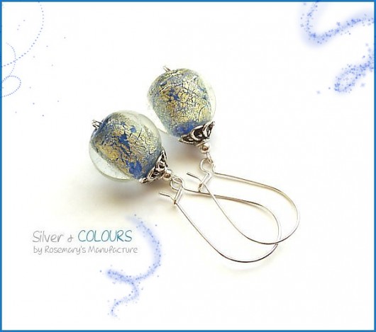 ARTISAN GLASS - Złoty błękit by Matusevic
