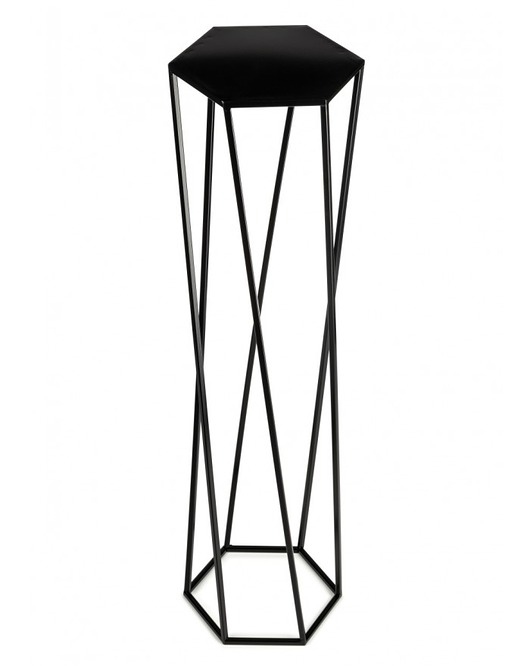 kwietniki Kwietnik Metalowy Sasa Czarny 100 cm