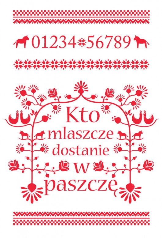 Plakat makatka &quot;Kto mlaszcze..&quot;A4 OLANDRE