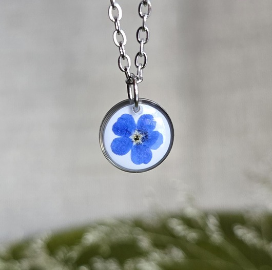 wisiory Wisiorek z niezapominajką