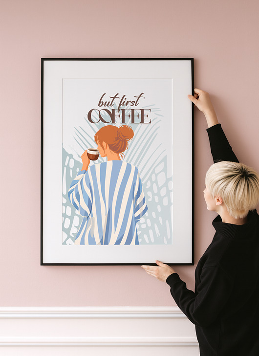 plakaty Plakat  Najpierw kawa