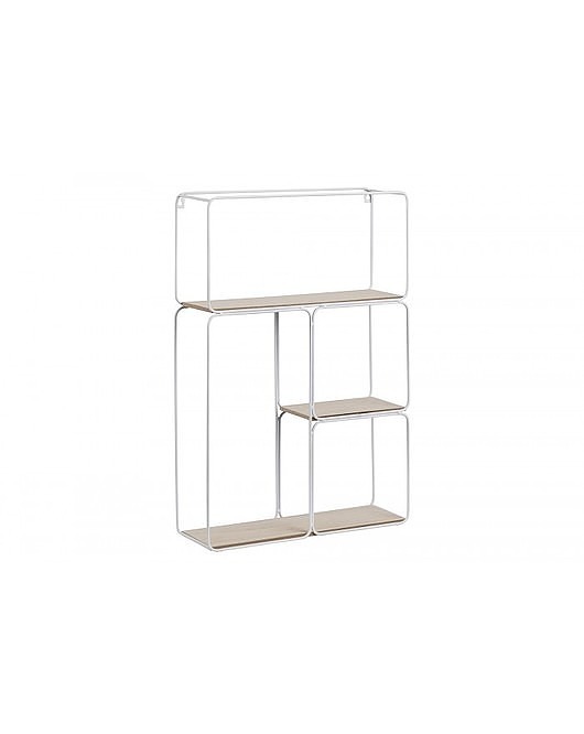 Półka Regał Metalowy Tamara biały MIA home