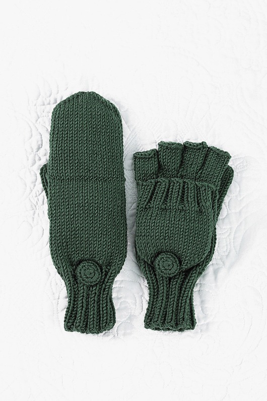 rękawiczki damskie Rękawiczki Flap z klapką z merynosa