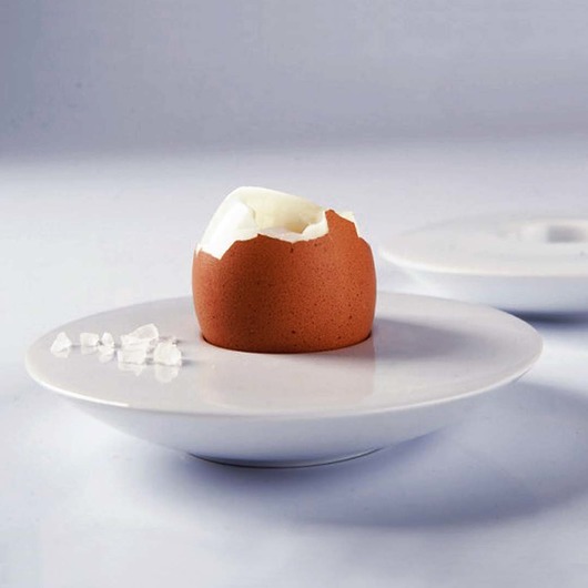 kuchnia - różne EGGO podstawka pod jajko / biała porcelana