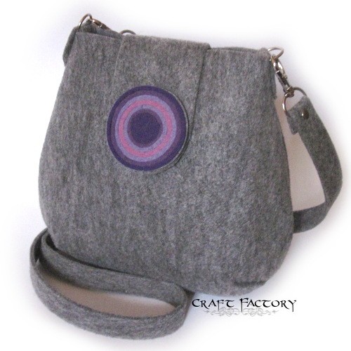 Purple Target - mała torebka na ramię Craft Factory
