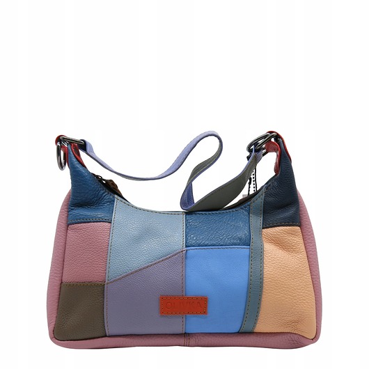 torby na ramię Torebka damska na ramię kolorowa skórzana wygodna zero waste OLIVKA