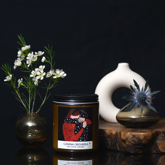 świece zapachowe Świeca sojowa CZARNA ORCHIDEA 220G
