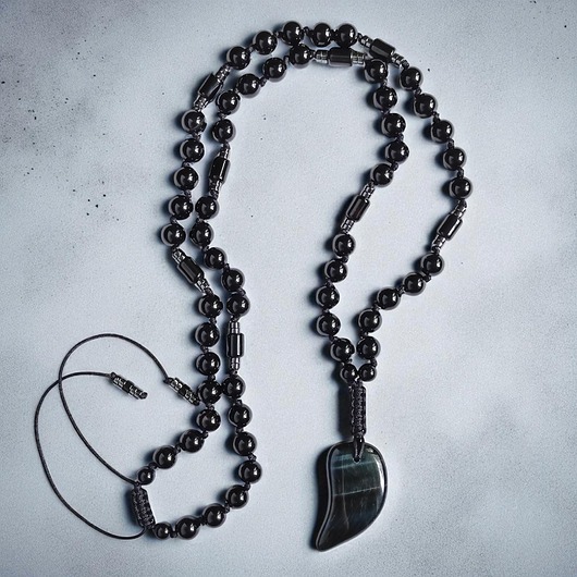 biżuteria męska UNIKAT: sokole oko - OBFITOŚĆ, BOGACTWO, SPOKÓJ : naszyjnik męski