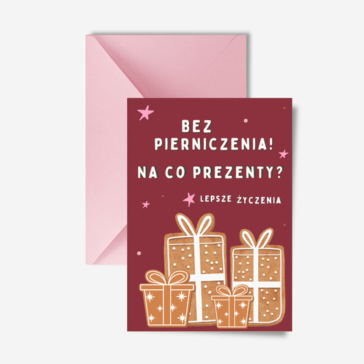 kartki świąteczne Zabawna kartka świąteczna, pierniki
