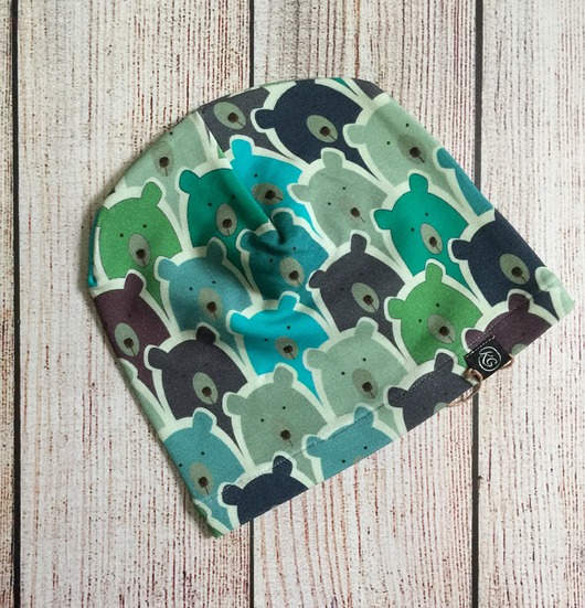 Cienka czapka z dresówki  KG Handmade