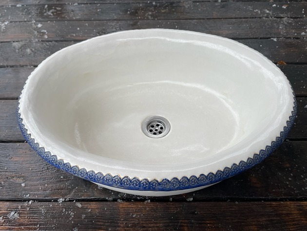 umywalki UM34 - umywalka owalna duża wpuszczana