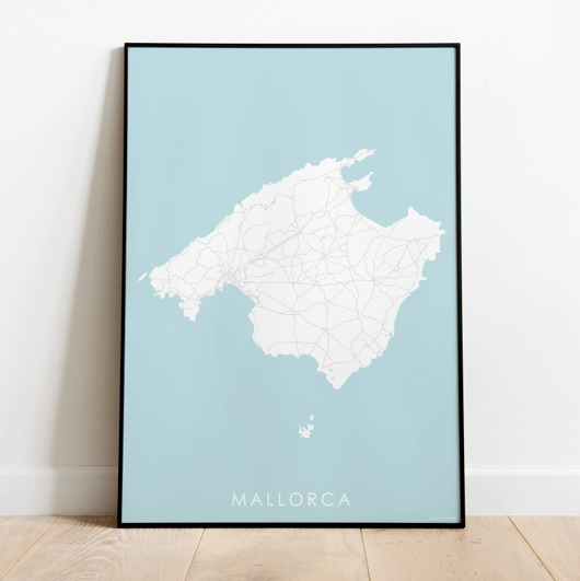 Mapa plakat - Majorka Mappy Maps