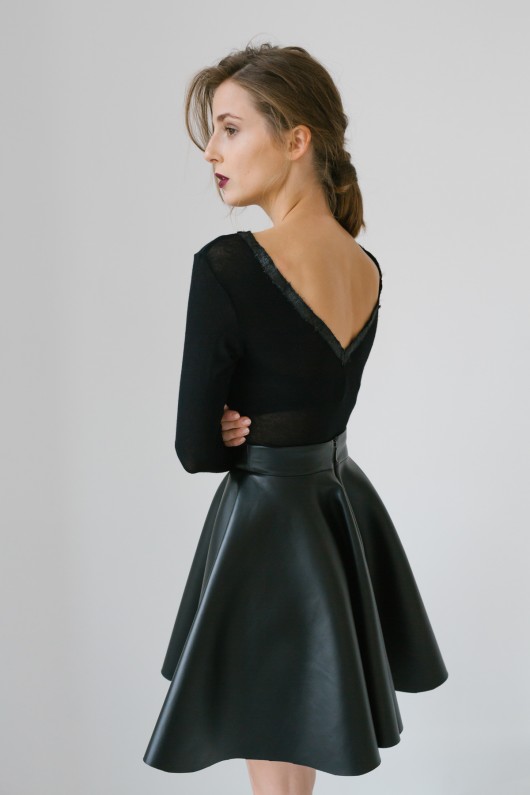 bluzki z długim rękawem damskie Bluzka z dekoltem V