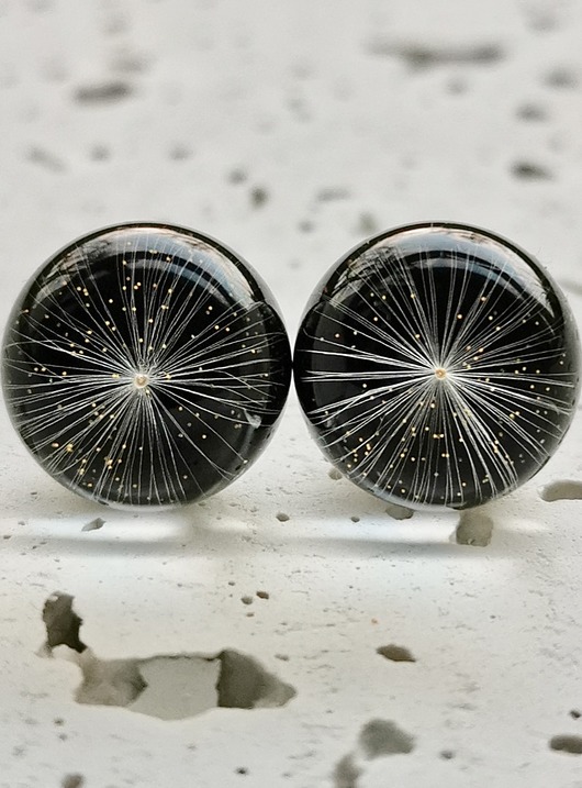 Kolczyki - sztyfty z dmuchawcem Grol Jewellery