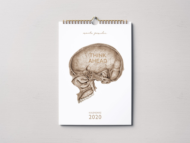 kalendarze i plannery Kalendarz ścienny anatomiczny na 2020 rok