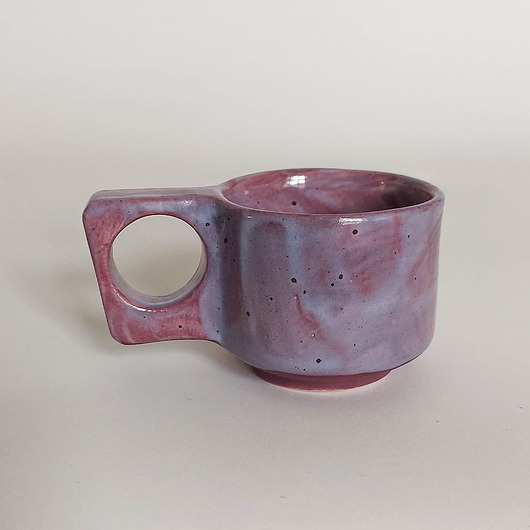 filiżanki Porcelanowa Filiżanka Espresso Lila Fioletowy