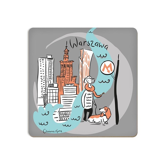 podkładki do kuchni Podkładka pod kubek Warszawa PKiN Metro