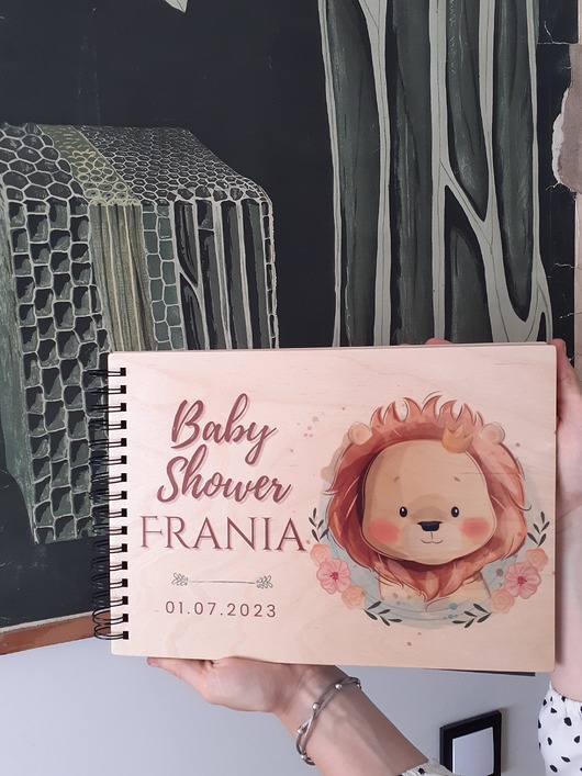 notatniki i albumy Baby shower personalizowany album na zdjęcia prezent