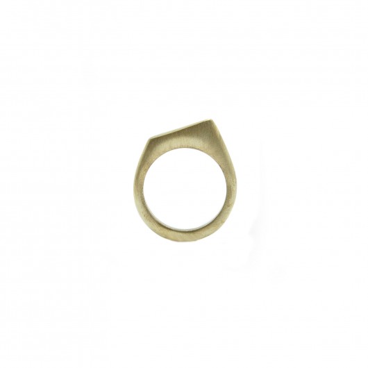 ALL METAL ring / satin brass Filimoniuk