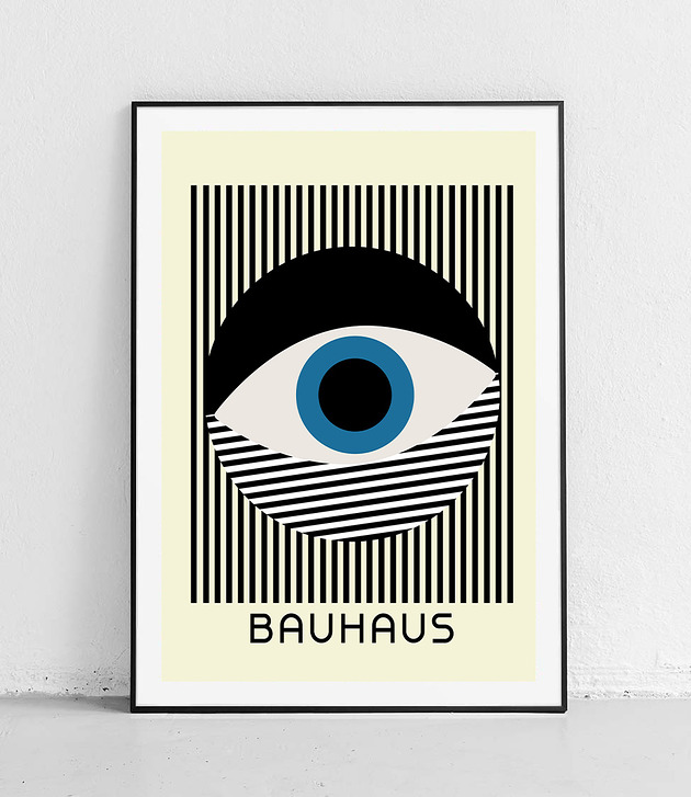 plakaty Plakat Oko Geometrii: Bauhaus