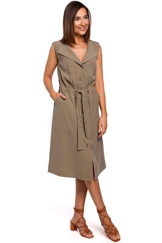 Sukienka- khaki(S-208) STYLE