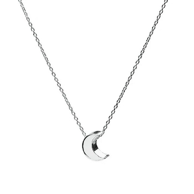 srebrne naszyjniki MOON naszyjnik   srebro 925