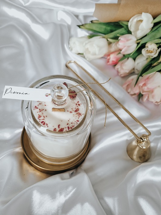 świece zapachowe Świeca sojowa SOULINE GLAM PIWONIA & PIŻMO