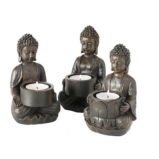Świecznik 3 szt. Komplet Budda MIA home