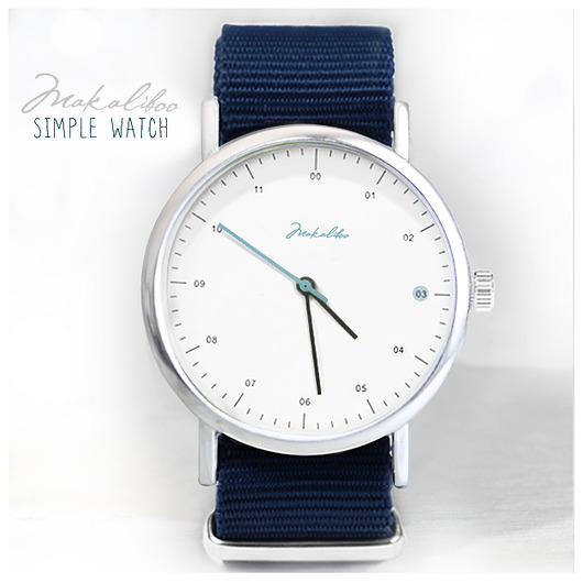 Prezent - Granatowy Simple Watch Makaliboo