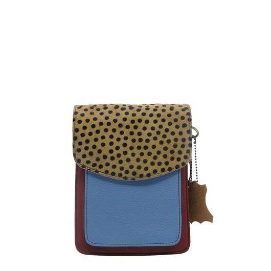 torby na ramię Torebka damska na telefon listonoszka skóra naturalna eko OLIVKA